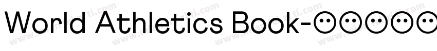 World Athletics Book字体转换